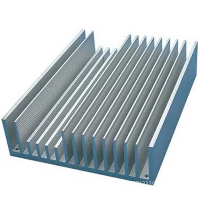 Extrusion de profilés de dissipateur thermique en aluminium, profilés industriels, section d’extrusion d’aluminium de dissipateur thermique en aluminium, OEM anodisé