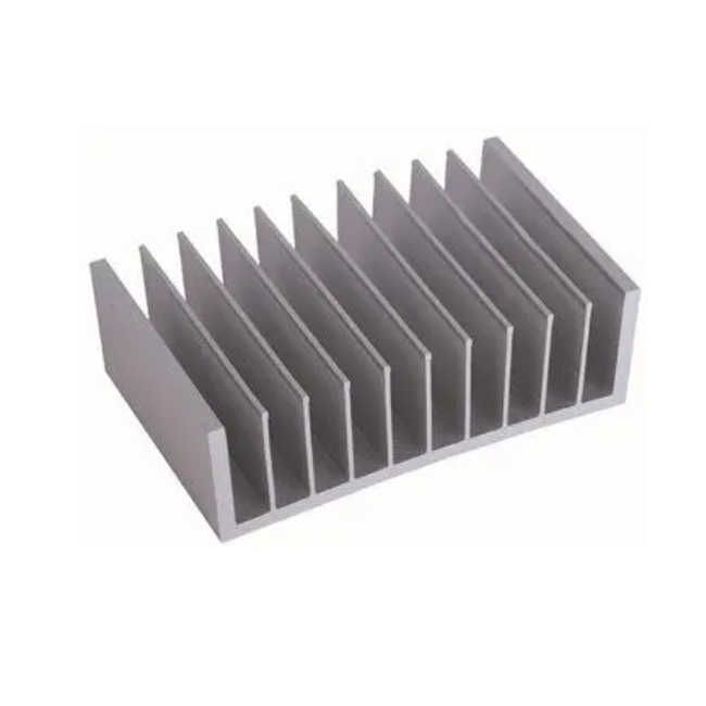 Extrusion de profilés de dissipateur thermique en aluminium, profilés industriels, section d’extrusion d’aluminium de dissipateur thermique en aluminium, OEM anodisé